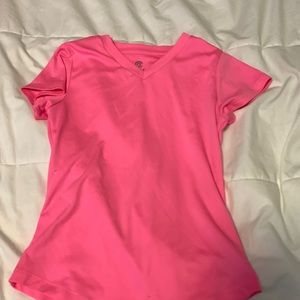 Hot pink work out Tee Size 6/6X